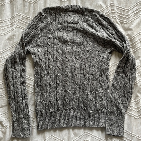 Abercrombie & Fitch Muscle Fit Cable Knit Sweater - Picture 3 of 3